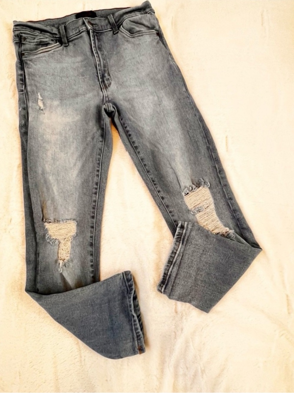Rachel Roy Distressed High Rise Jeans - Picture 12 of 14